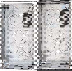 Electrical Outlet Box: Steel, Square, 4